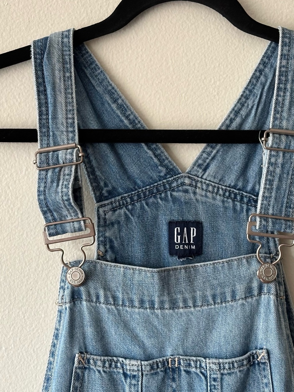GAP Light Blue Wide Leg Overalls Women